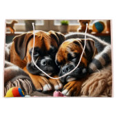 2人のボクサー、1人のハート ラージペーパーバッグ (正面)