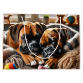 2人のボクサー、1人のハート ラージペーパーバッグ (裏面)