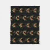 2人のママは1人のレズビアンママより母 フリースブランケット (正面)