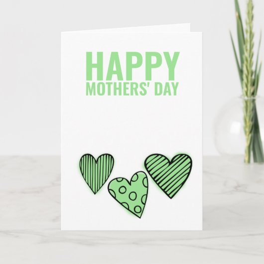 2人のママ ハッピー ゲイ マザーズ デー グリーン カード (正面)