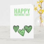 2人のママ ハッピー ゲイ マザーズ デー グリーン カード (黄色い花)