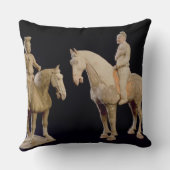 2人のライダー、中国語、唐朝(618-906) (大地 クッション (裏面)