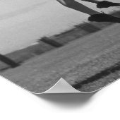 2人のラクロス選手がボールに飛び込む。 ポスター (角)