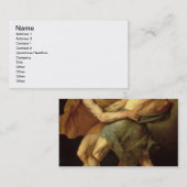 2人のレスリング選手 名刺 (正面/裏面)