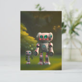 2人のロボットの友達 サンキューカード (スタンド正面)