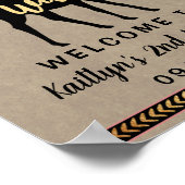 2人のワイルドガールズウッドランドディアー2nd誕生日へようこそ ポスター (角)