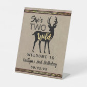 2人のワイルドガールズウッドランドディアー2nd誕生日へようこそ 台座サイン (正面)