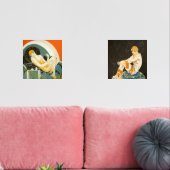 2人のヴィンテージアールデコWomen by S. Chompre (リビング)