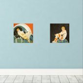 2人のヴィンテージアールデコWomen by S. Chompre (ウッドフロア)