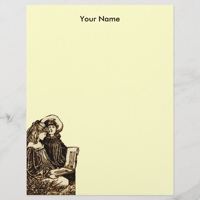 2人のヴィンテージ読ガールズ (正面)