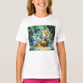 2人の一角獣（宝箱） Tシャツ (正面)