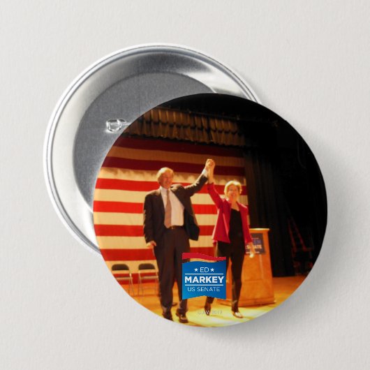 2人の上院議員、1つの州 缶バッジ (正面&裏面)