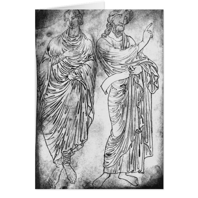 2人の使徒または予言者の姿 (正面)