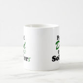 2人の兵士の誇り高いパパ コーヒーマグカップ (中央)