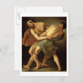 2人の力士 ポストカード (正面/裏面)