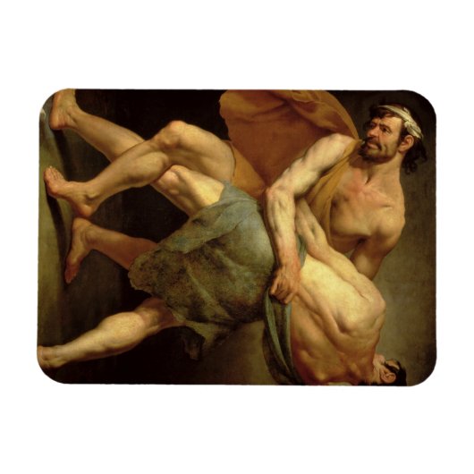 2人の力士 マグネット (横)