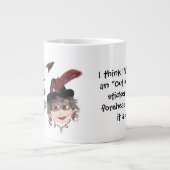 2人の友おもしろい人 ジャンボコーヒーマグカップ (正面)