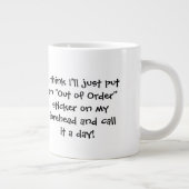 2人の友おもしろい人 ジャンボコーヒーマグカップ (右)