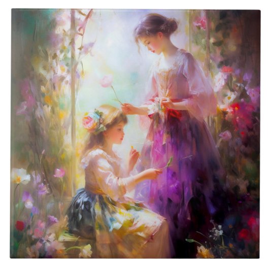 2人の友人 タイル (正面)