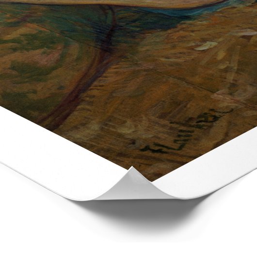 2人の友人（パステル） ポスター (角)