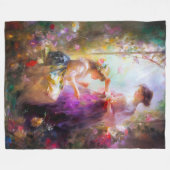 2人の友人 フリースブランケット (正面(横))