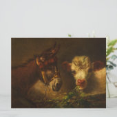 2人の友人（ロバと子羊） （家畜） カード (スタンド正面)