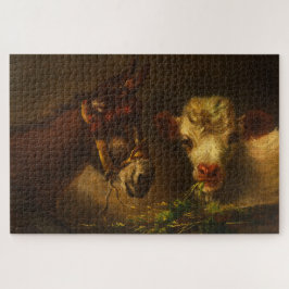 2人の友人（ロバと子羊） （家畜） ジグソーパズル