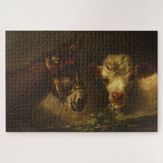 2人の友人（ロバと子羊） （家畜） ジグソーパズル (横)