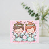 2人の天使、天の守護者 ポストカード (スタンド正面)