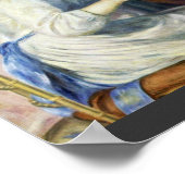 2人の女の子がピアノで、ピエール=オーギュスト・ルノアール ポスター (角)