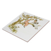 2人の女の子の木にケイト・グリーンアウェイ タイル (側面)