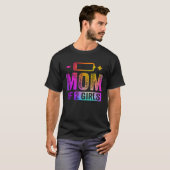 2人の女の子の母のバッテリ低下 Tシャツ (正面フル)