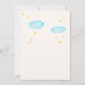 2人の女の子の熱気球の写真誕生日 招待状 (裏面)