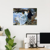 2人の女の子の魚釣り, 1912ジョン・シンガー・サージェント著 ポスター (ホームオフィス)