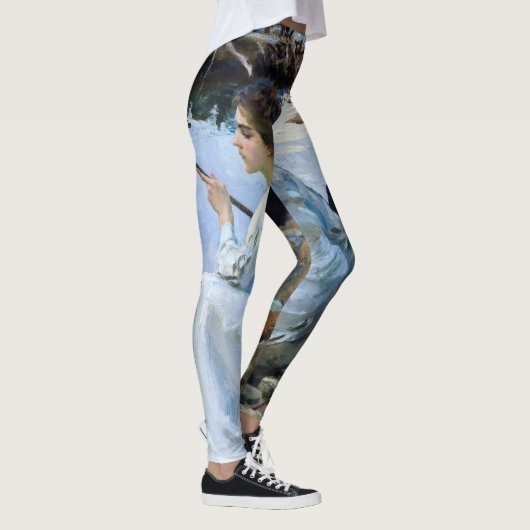 2人の女の子の魚釣り, 1912ジョン・シンガー・サージェント著 レギンス (右)