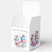 2人の女の子エレガントの誕生日パーティーでお茶 フェイバーボックス (オープン)