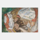 2人の女の子デコップトリオセット,ルノアールアート ラッピングペーパーシート (正面)