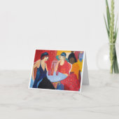 2人の女性がカフェ カード (正面)