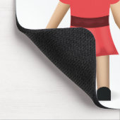 2人の女性が手を握る絵文字 マウスパッド (コーナー)