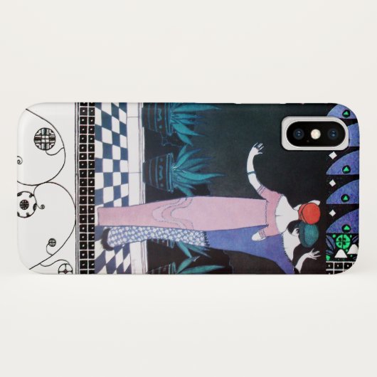 2人の女性の夜のアールデコ美しいファッション Case-Mate iPhoneケース (裏面(横))