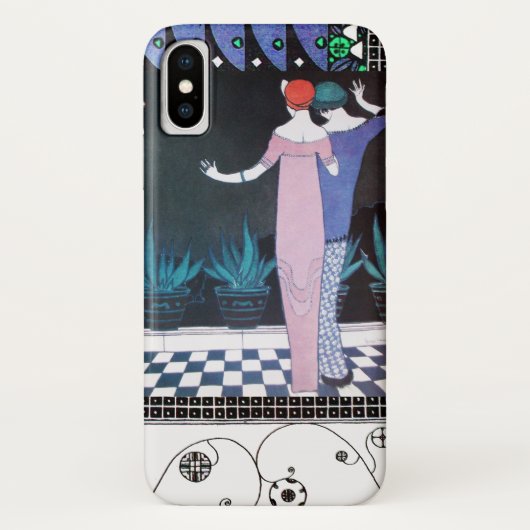 2人の女性の夜のアールデコ美しいファッション Case-Mate iPhoneケース (裏面)