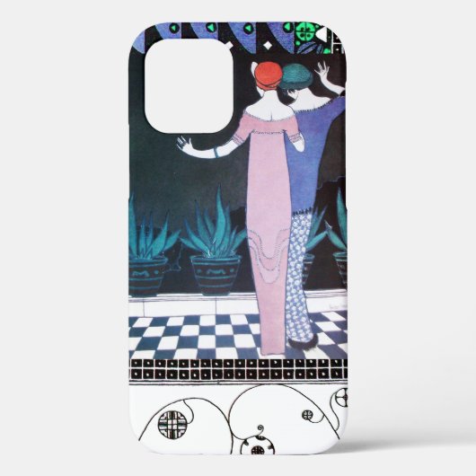 2人の女性の夜のアールデコ美しいファッション Case-Mate iPhoneケース (裏面)