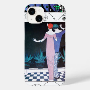 2人の女性の夜のアールデコ美しいファッション Case-Mate iPhone 14ケース