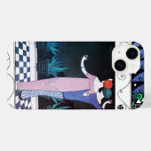 2人の女性の夜のアールデコ美しいファッション Case-Mate iPhoneケース (裏面 (横))