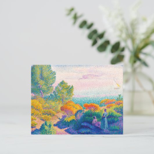 2人の女性をショア地中海ので |十字架 | ポストカード (スタンド正面)