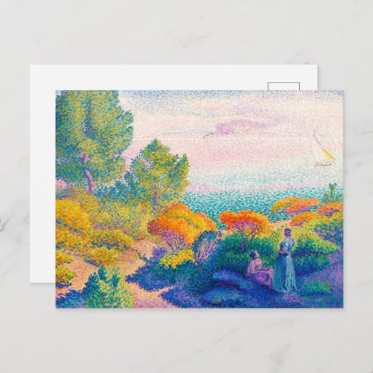 2人の女性をショア地中海ので |十字架 | ポストカード (正面/裏面)