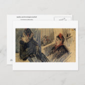 2人の女性インアバルコニーボックスヴァンゴッホファインアート ポストカード (正面/裏面)