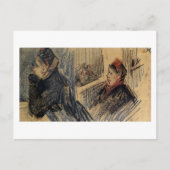 2人の女性インアバルコニーボックスヴァンゴッホファインアート ポストカード (正面)