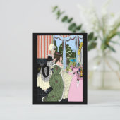 2人の女性バイオーブリーベアズリー ポストカード (スタンド正面)