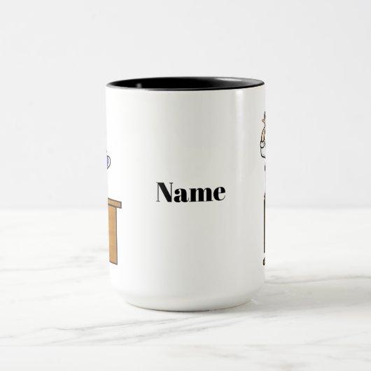 2人の女性バーテンダーマグが名前を付ける マグカップ (中央)